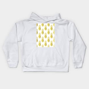 GOLDEN Pineapple Pattern Kids Hoodie